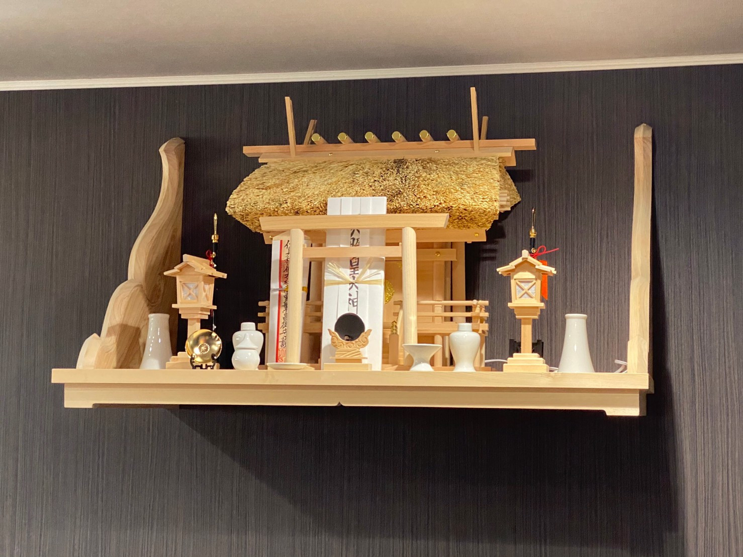 大阪　神棚　手彫り　製作